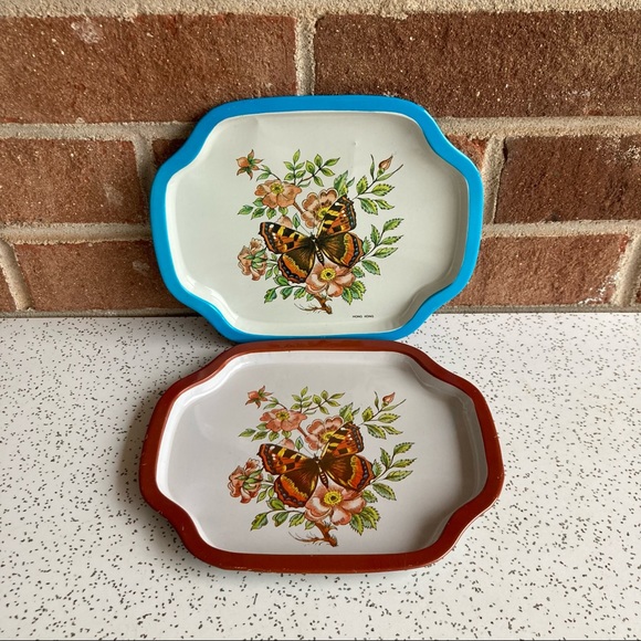 Vintage Other - Vintage Butterfly Trays
